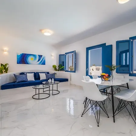 Beautiful Santorini 2 Bedrooms Private Pool & Magical Sea Views Villa *