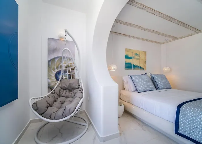 Beautiful Santorini 2 Bedrooms Private Pool & Magical Sea Views Villa *