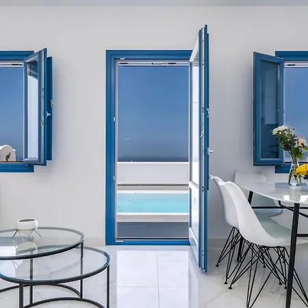 Beautiful Santorini 2 Bedrooms Private Pool Magical Sea Views * 卡特瑞杜斯